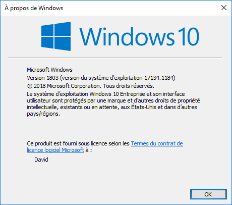 A propos de Windows
